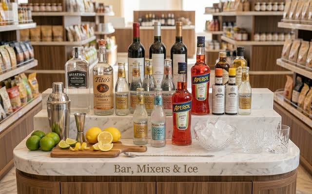 Bar mixers and ice