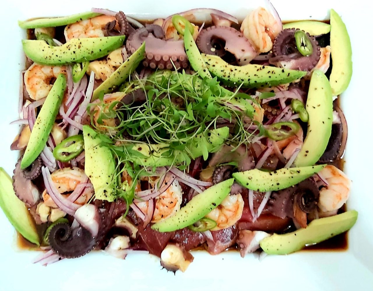 Fresh Baja seafood platter