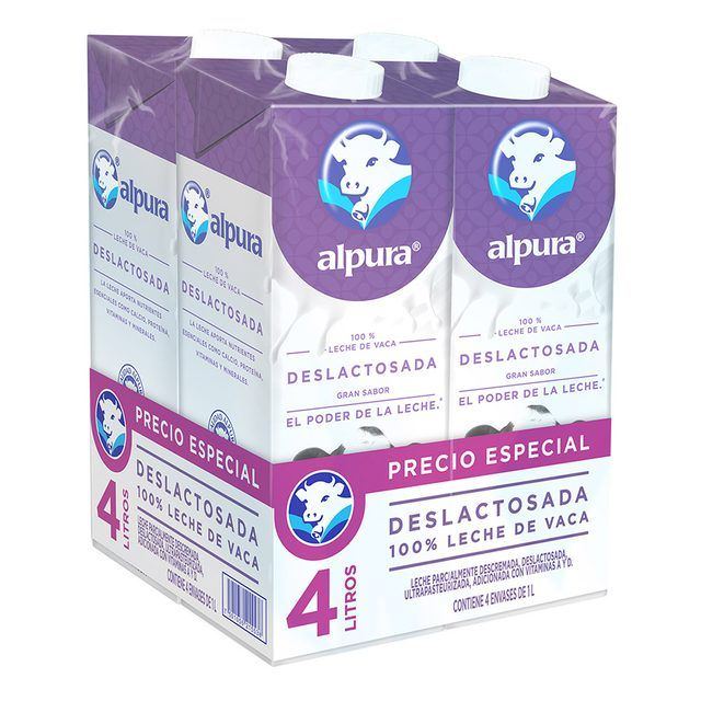 Alpura Lactose-Free Milk 4-Pack (1 L)