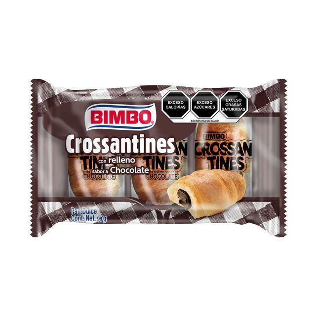 Bimbo Crossantines Chocolate-Filled Pastries 96 g