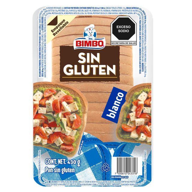Bimbo Gluten-Free White Sandwich Bread 430 g