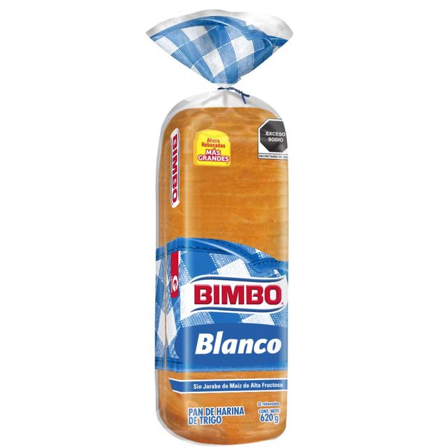 Bimbo White Sandwich Bread 620 g