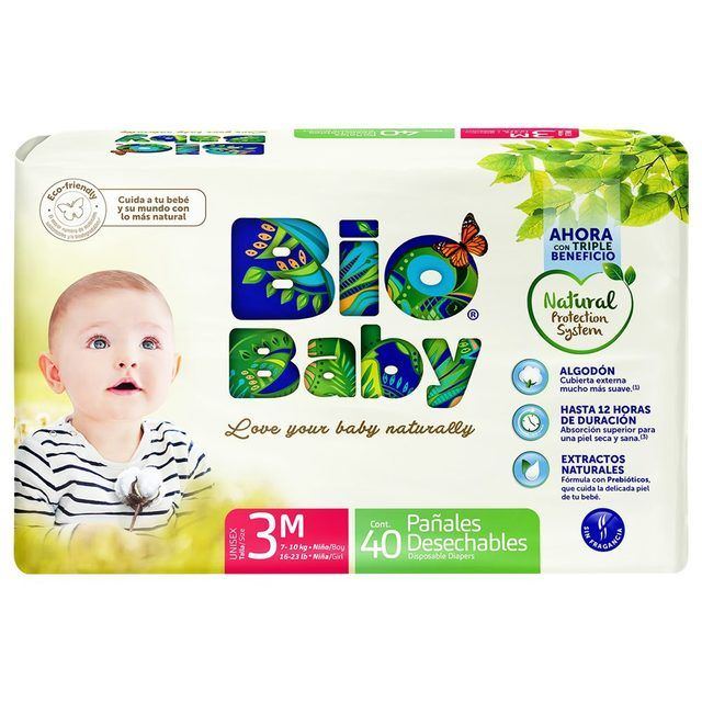 Bio Baby Diapers, Size 3 (40-Count)