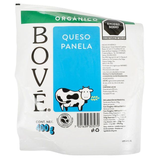 Bove Organic Panela Cheese 400 g