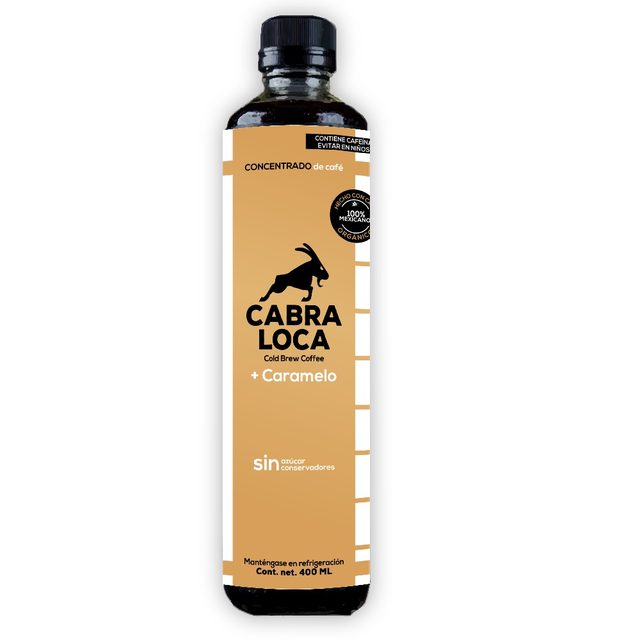 Cabra Loca Organic Cold Brew Coffee Concentrate, Caramel 400 ml