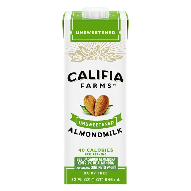 Califia Farms Almond Milk, Unsweetened, On-the-Go 946 ml