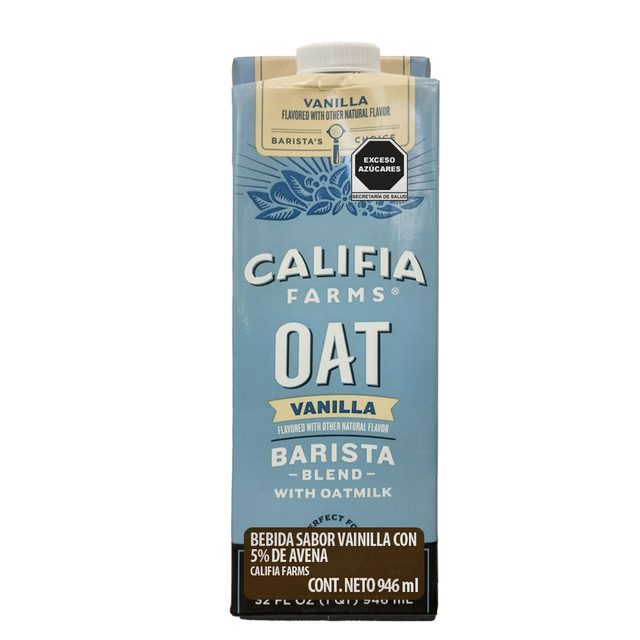 Califia Farms Oat Milk, Vanilla, On-the-Go 946 ml