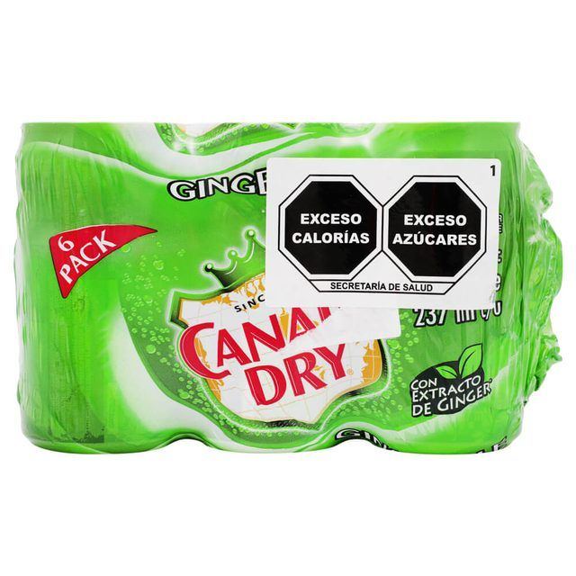 Canada Dry Ginger Ale 6-Pack Cans 237 ml