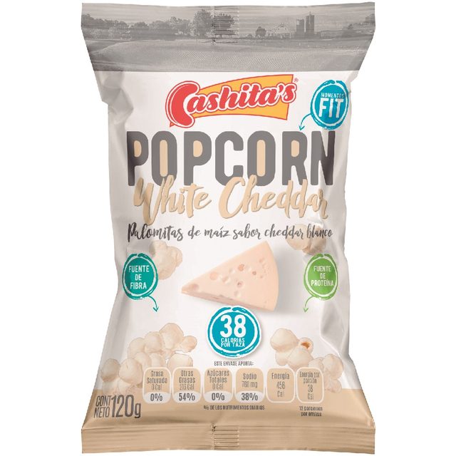 Cashitas White Cheddar Popcorn 120 g