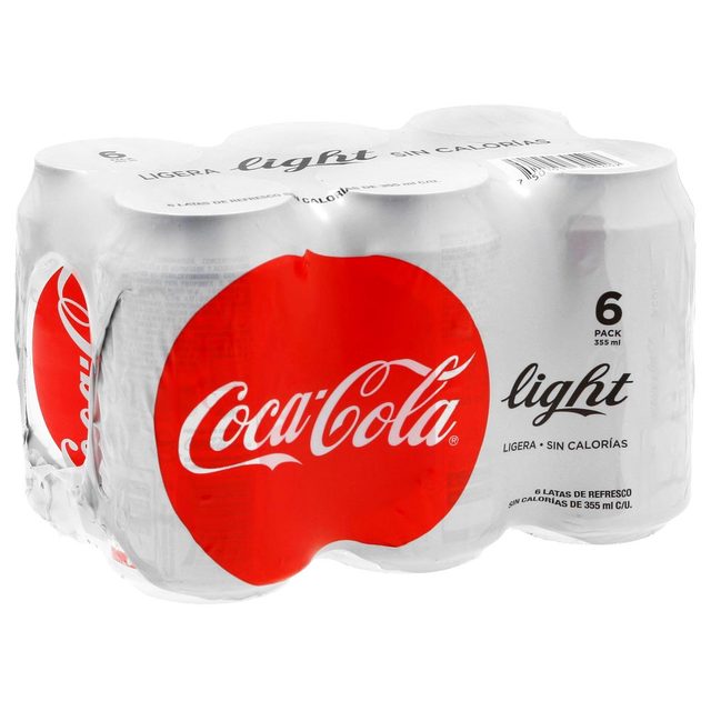 Coca Cola Light 6 Cans 355 ml
