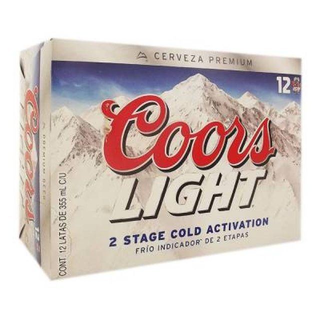 Coors Light 12-Pack Cans 355 ml