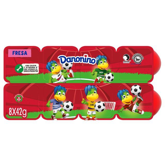 Danonino Strawberry Petit Suisse 8-Pack (42 g Each)