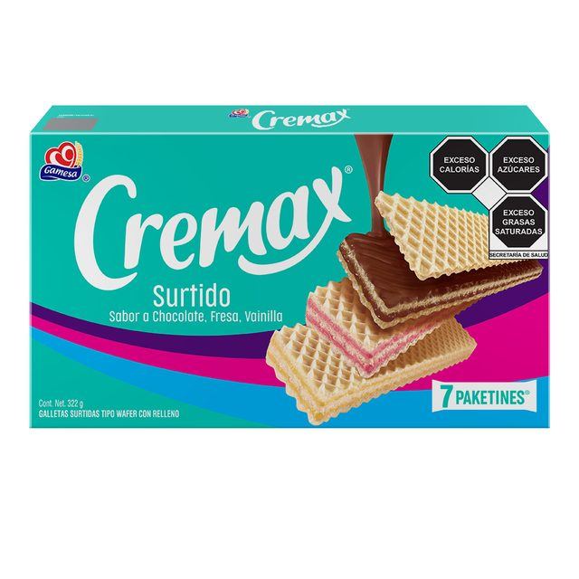 Gamesa Cremax Assorted Wafer Cookies 322 g