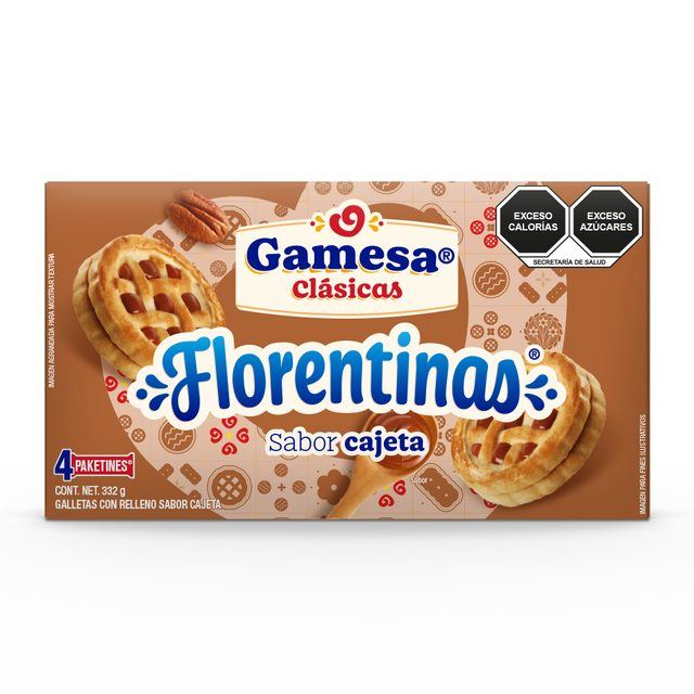 Gamesa Florentinas Cajeta-Filled Cookies Box 332 g