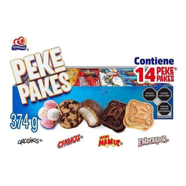 Gamesa Pekepakes Assorted Cookies Box 374 g