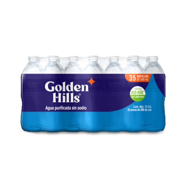 Golden Hills No-Sodium Purified Water 35-Pack 500 ml
