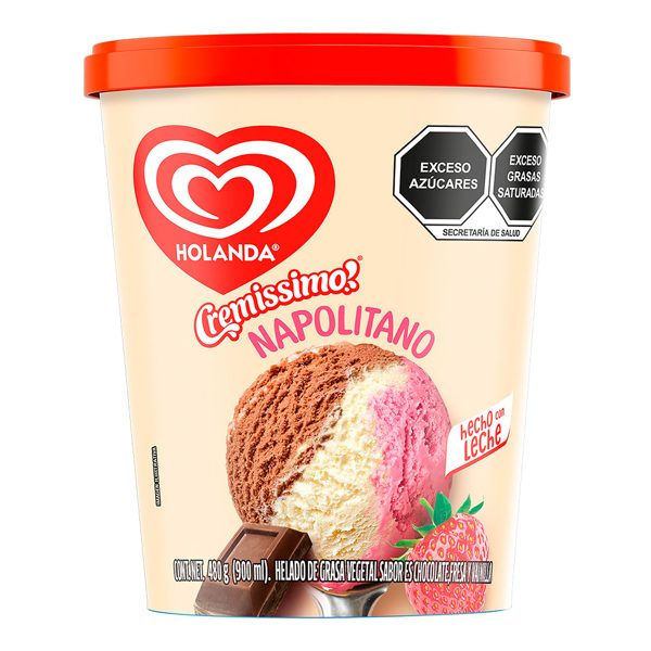 Holanda Napolitano Ice Cream 900 ml