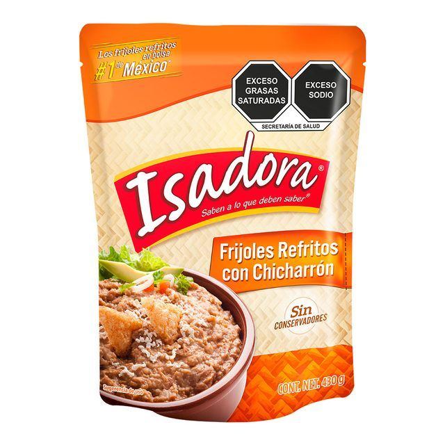 Isadora Refried Beans With Pork Rind 430 g