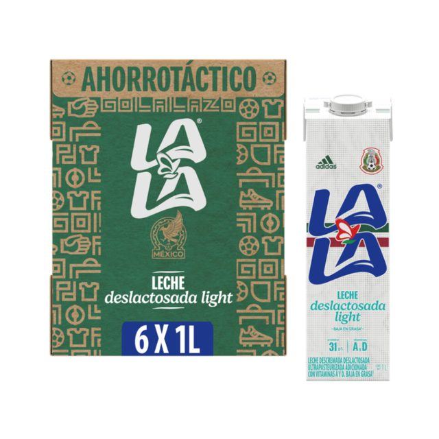 Lala Lactose-Free Light Milk 6-Pack (1 L)