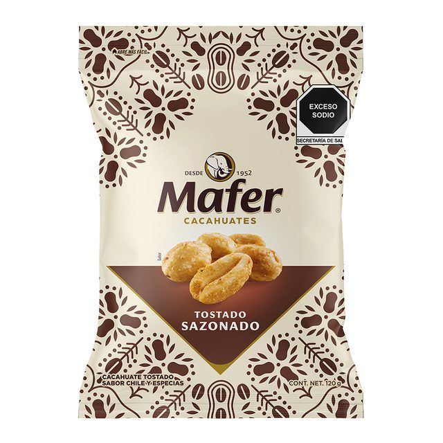 Mafer Roasted Seasoned Peanuts 120 g