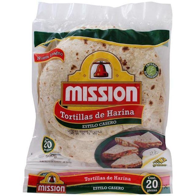 Mission Flour Tortillas, Homestyle 20-Pack 500 g