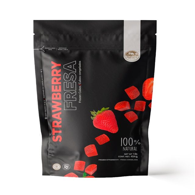 Nature Prime Frozen Strawberry Cubes 454 g