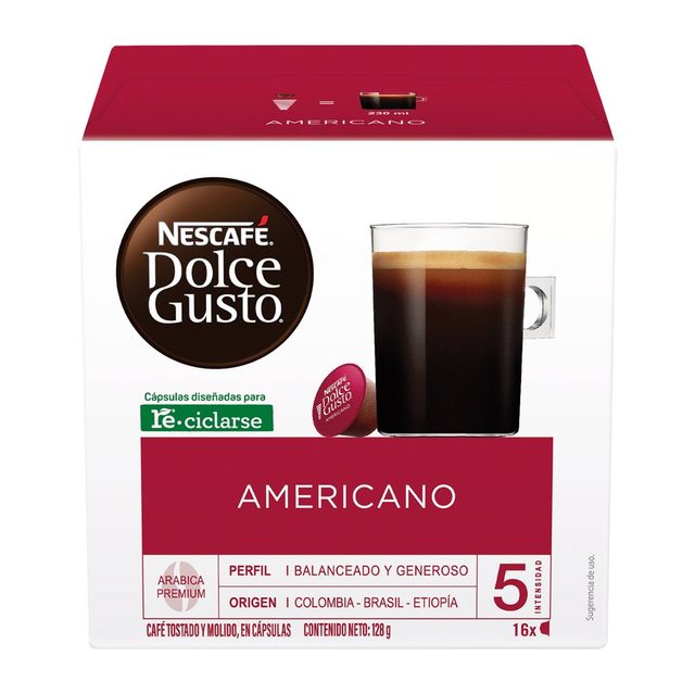Nescafé Dolce Gusto Americano Capsules (16-Pack)