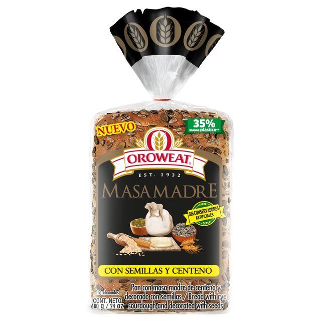 Oroweat Sourdough Rye Bread with Seeds 680 g