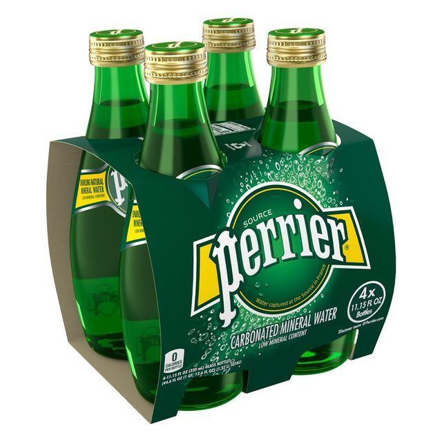 Perrier Sparkling Mineral Water Glass Pack 330 ml