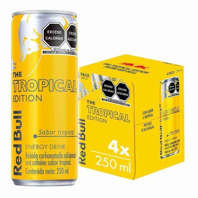 Red Bull Yellow Edition Tropical 4-Pack (250 ml)