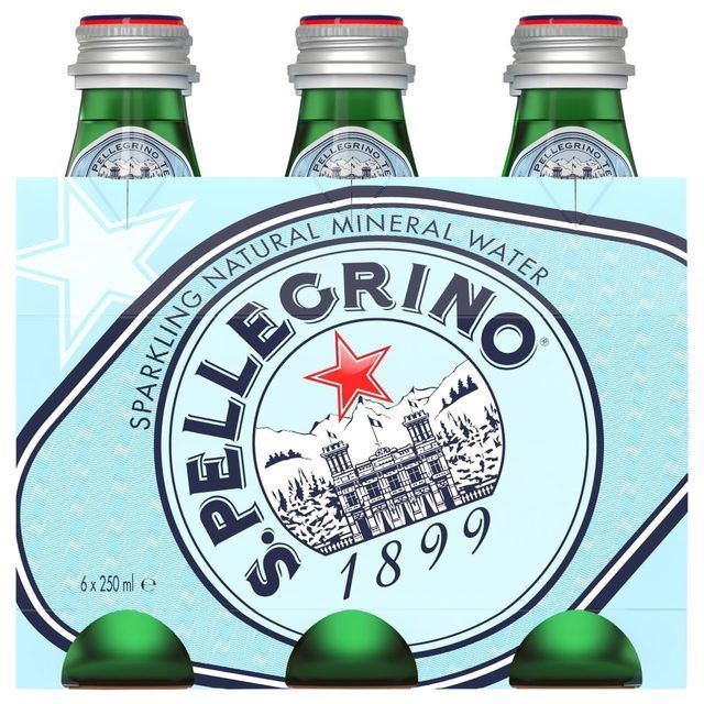S.Pellegrino Sparkling Mineral Water Glass Pack 250 ml