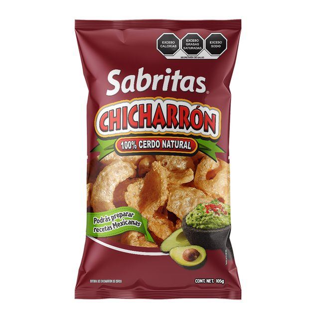 Sabritas Chicharrones Pork Cracklings 105 g