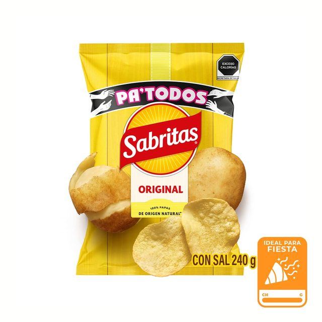 Sabritas Original Family-Size Potato Chips 240 g