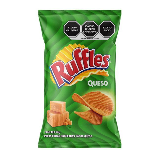 Sabritas Ruffles Queso Potato Chips 185 g
