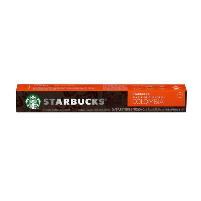 Starbucks Colombia Capsules, Nespresso-Compatible (10-Pack)