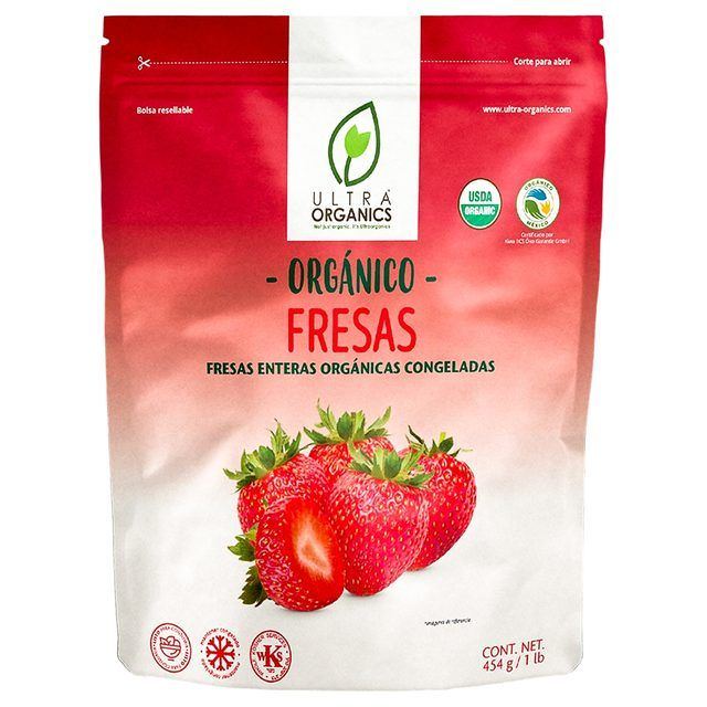 Ultraorganic Organic Frozen Strawberries 454 g